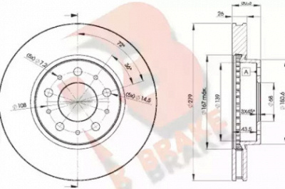 R BRAKE 78rbd21788 -  Тормозной диск